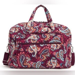 Vera Bradley Weekender Travel Bag, Paisley Jamboree NWT